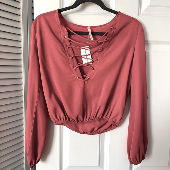 Dusty rose/ Muave top - Picture 1 of 2